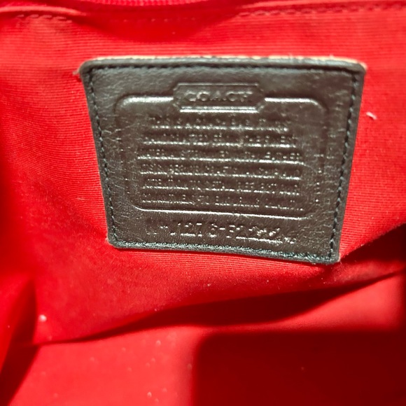 Coach Brown and Tan Shoulder Bag with signature Coach wallet - Picture 5 of 5